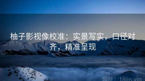 柚子影视像校准：实景写实，口径对齐，精准呈现