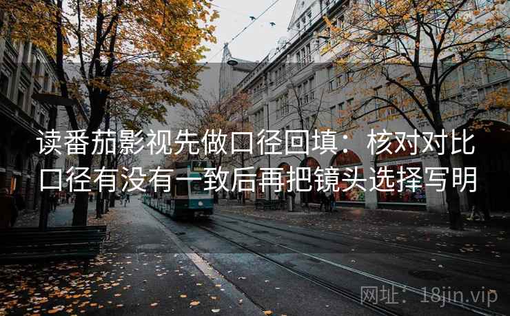 读番茄影视先做口径回填:核对对比口径有没有一致后再把镜头选择写明 读番茄影视先做口径回填:核对对比口径有没有一致后再把镜头选择写明
