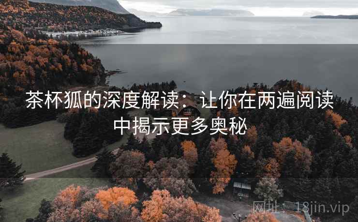 茶杯狐的深度解读：让你在两遍阅读中揭示更多奥秘