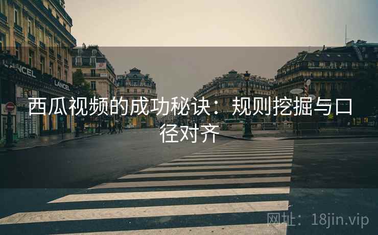 西瓜视频的成功秘诀:规则挖掘与口径对齐 西瓜视频的成功秘诀:规则挖掘与口径对齐